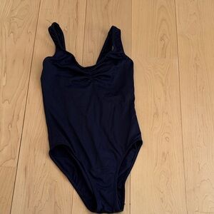 Ballet Rosa navy Yolanda leotard XS 36 women’s pinch front